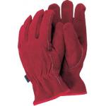 Premium leather werkhandschoenen rood