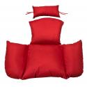 Kussen voor 1-persoons hangstoel rood
