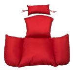 Kussen voor 1-persoons hangstoel rood
