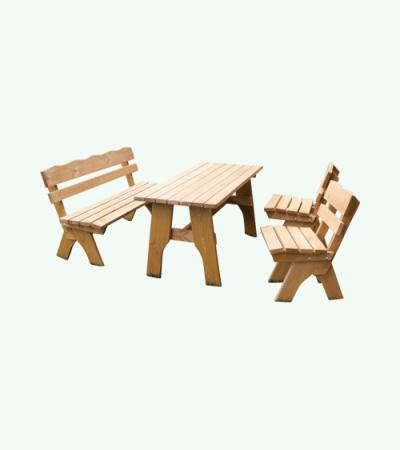 Freital Grenen picknickbank en stoelen 150 cm