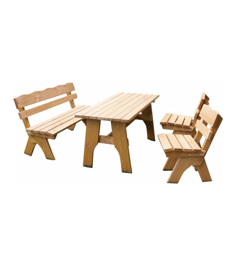Freital Grenen picknickbank en stoelen 150 cm