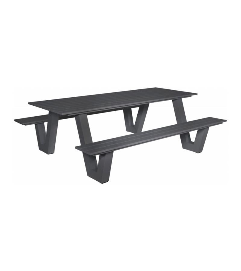Picknicktafel Breeze aluminium antraciet