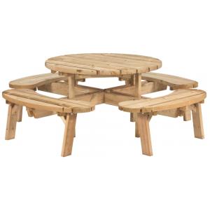 Picknicktafel rond 240 cm diameter