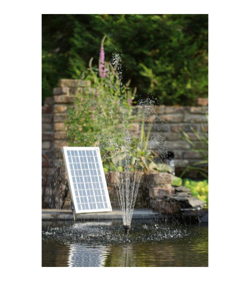 SolarMax 600 vijverpomp fontein met zonnepaneel - exclusief accu