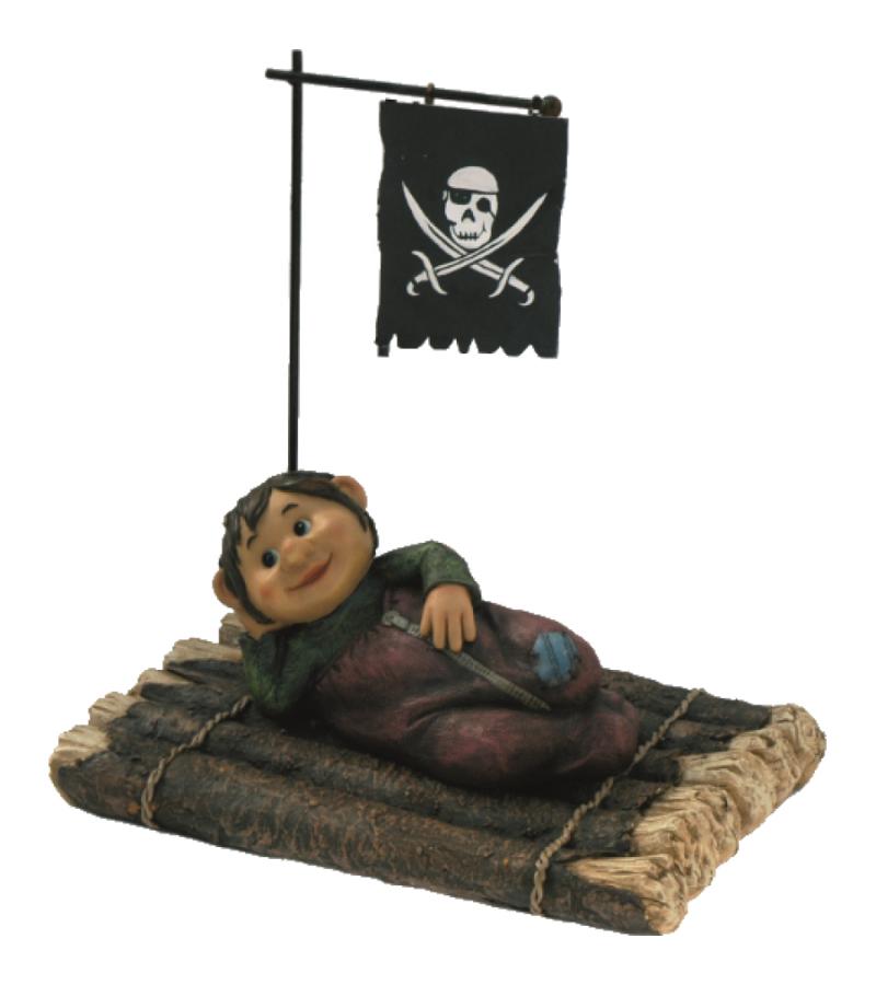 Kind liggend op een vlot drijffiguur