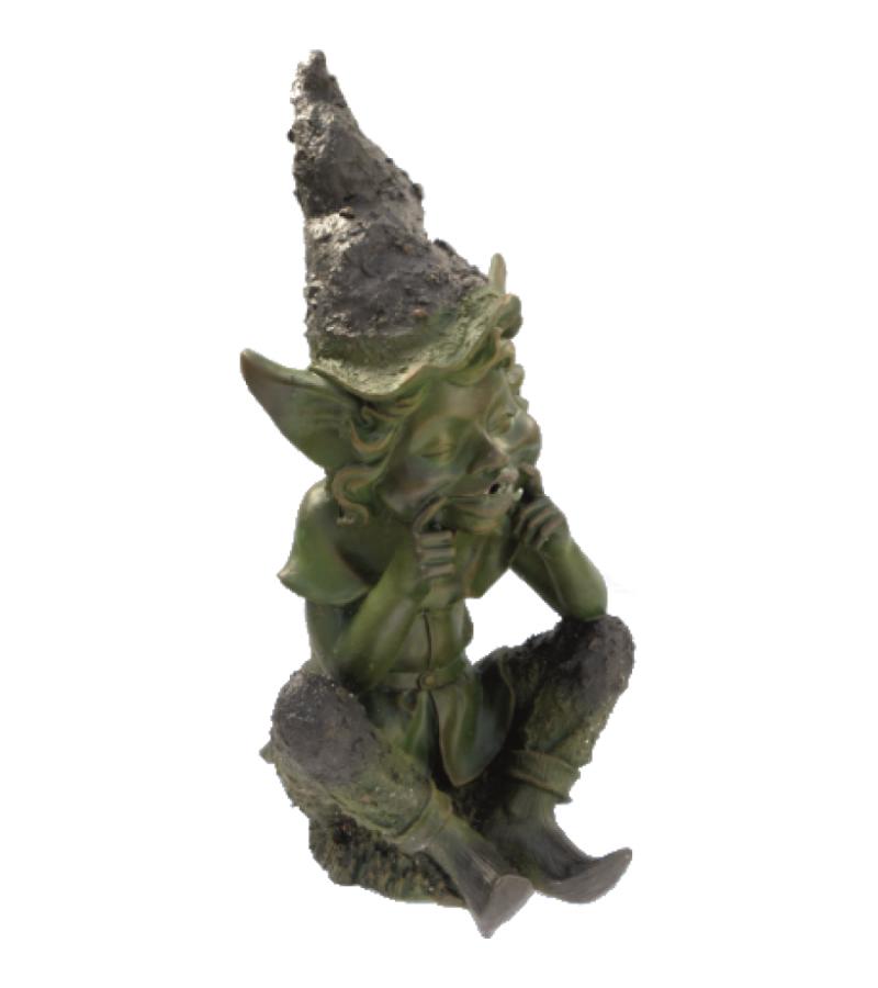 Aardmannetje zittend spuitfiguur