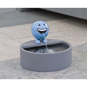 Be Happy blauw waterornament