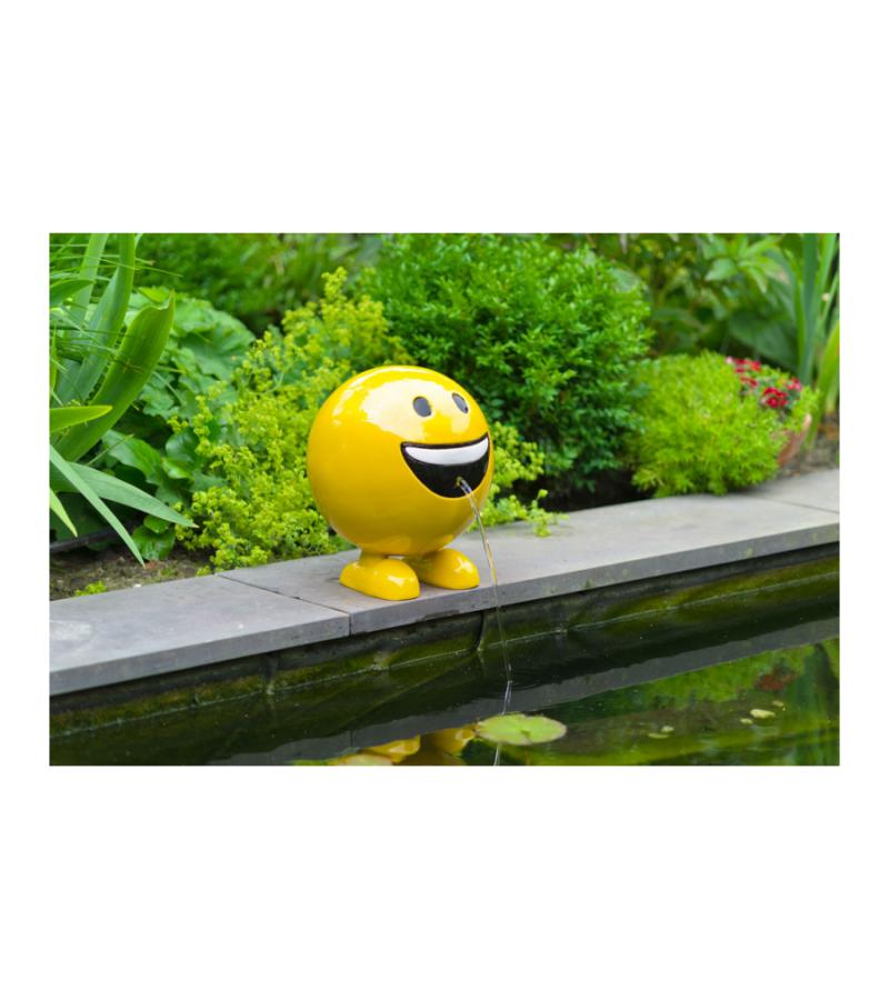 Be Happy geel 29 cm spuitfiguur