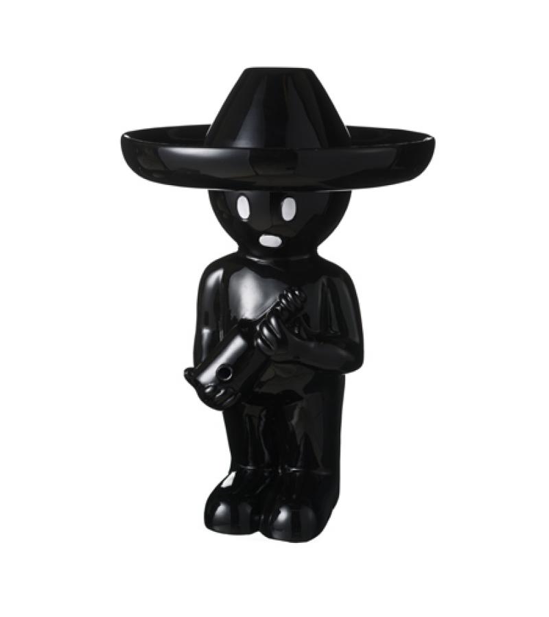 Spuitfiguur Boy mexicano 47 cm zwart