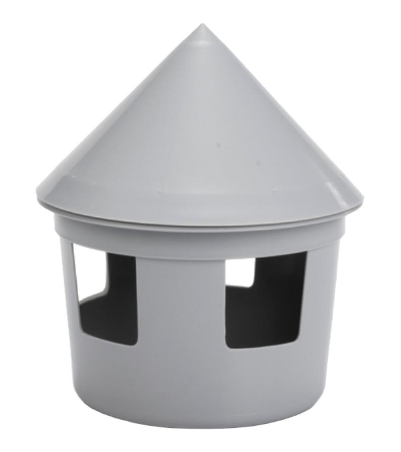 Duivendrinkbak 1 liter grijs