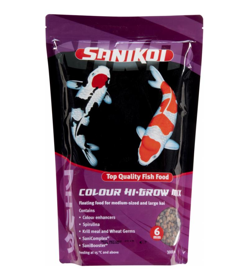 SaniKoi Colour hi-grow mix visvoer 6mm - 3 liter