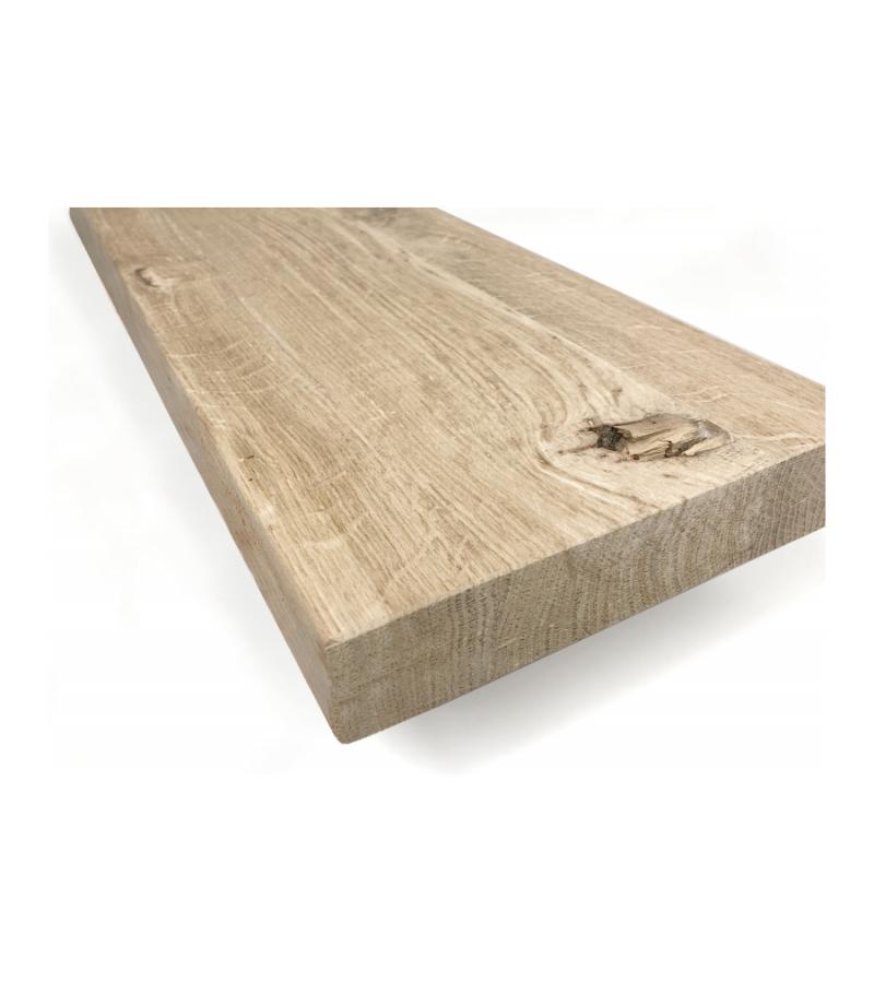 Oud eiken plank massief recht 100 x 20 cm