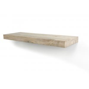 Wood Zwevende wandplank eiken recht 120 x 20 | Tuinexpress.nl