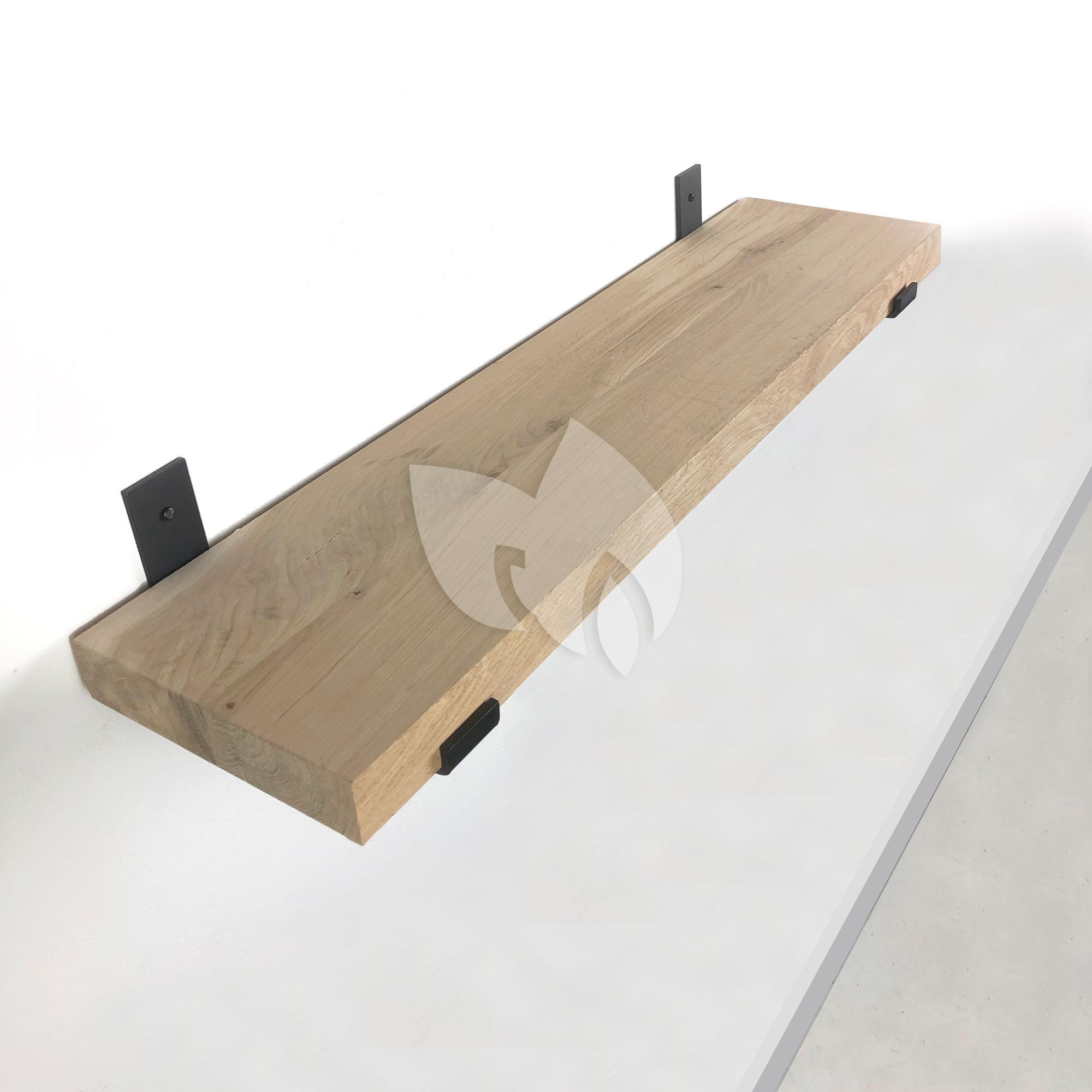 Wandplank Artisan Eiken 80 x 21 x 78,5 cm Bewerkt hout