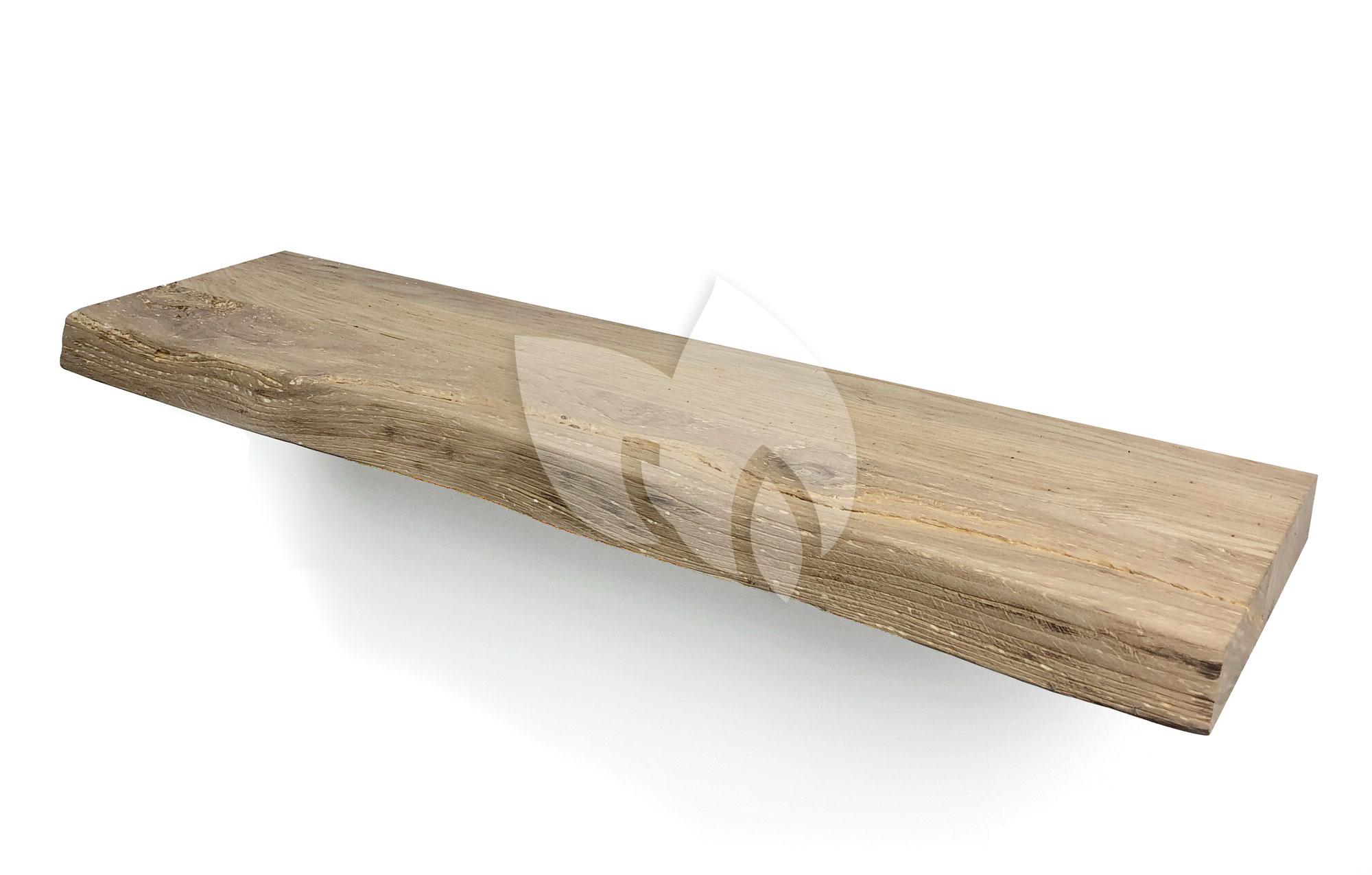 kwartaal Grafiek plakboek Wood Brothers Zwevende wandplank oud eiken boomstam 100 x 20 cm |  Tuinexpress.nl